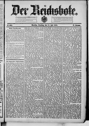 Der Reichsbote vom 13.07.1909