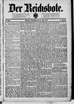 Der Reichsbote vom 15.07.1909