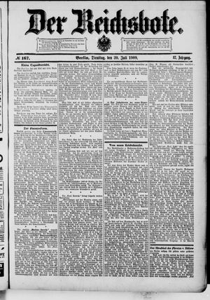 Der Reichsbote vom 20.07.1909