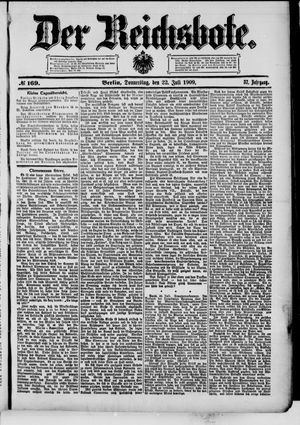 Der Reichsbote vom 22.07.1909