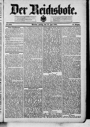 Der Reichsbote vom 23.07.1909