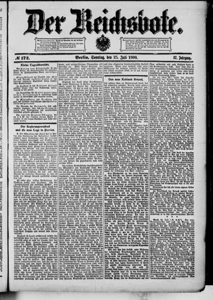 Der Reichsbote vom 25.07.1909