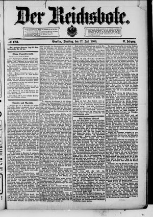 Der Reichsbote vom 27.07.1909