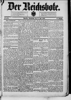 Der Reichsbote vom 31.07.1909