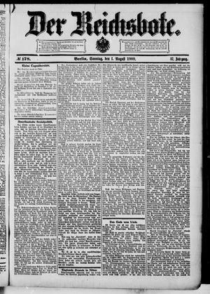Der Reichsbote vom 01.08.1909