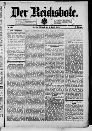Der Reichsbote vom 04.08.1909