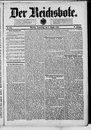 Der Reichsbote vom 05.08.1909