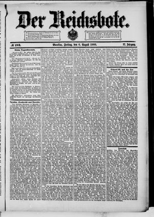 Der Reichsbote vom 06.08.1909