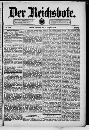 Der Reichsbote vom 11.08.1909