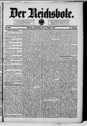 Der Reichsbote on Aug 12, 1909