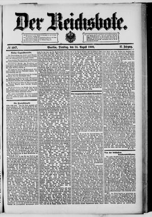 Der Reichsbote vom 24.08.1909