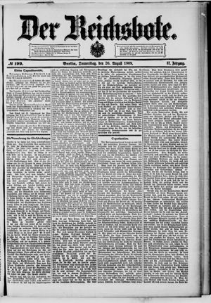 Der Reichsbote vom 26.08.1909