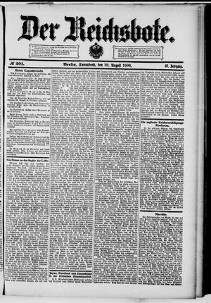 Der Reichsbote vom 28.08.1909