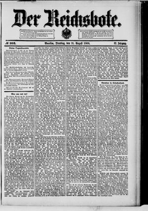 Der Reichsbote vom 31.08.1909