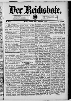 Der Reichsbote vom 05.09.1909