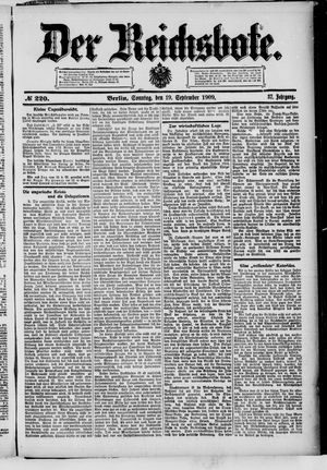 Der Reichsbote vom 19.09.1909
