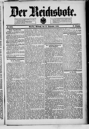 Der Reichsbote vom 22.09.1909