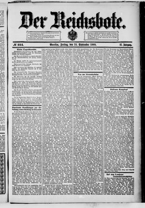 Der Reichsbote vom 24.09.1909