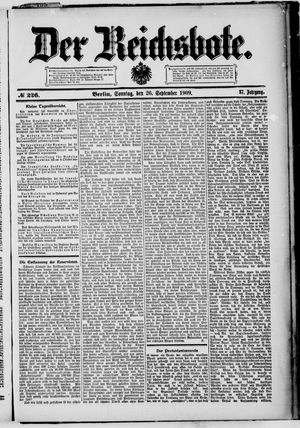 Der Reichsbote vom 26.09.1909