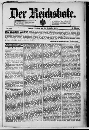 Der Reichsbote vom 28.09.1909
