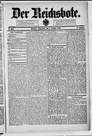 Der Reichsbote vom 02.10.1909