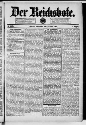 Der Reichsbote vom 09.10.1909