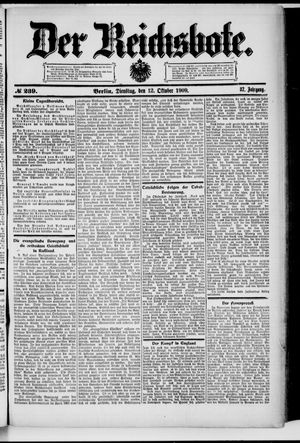 Der Reichsbote vom 12.10.1909