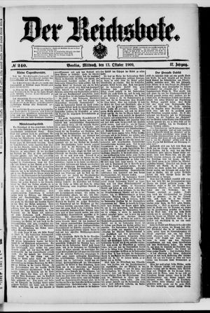 Der Reichsbote vom 13.10.1909