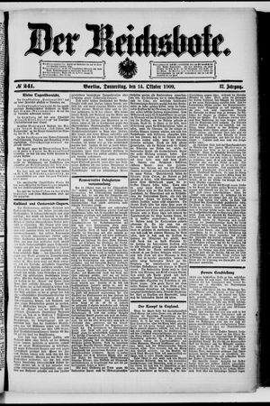 Der Reichsbote vom 14.10.1909