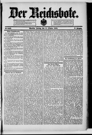 Der Reichsbote vom 15.10.1909