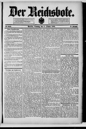 Der Reichsbote vom 17.10.1909