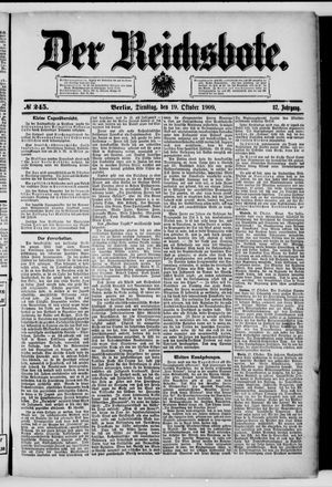 Der Reichsbote vom 19.10.1909