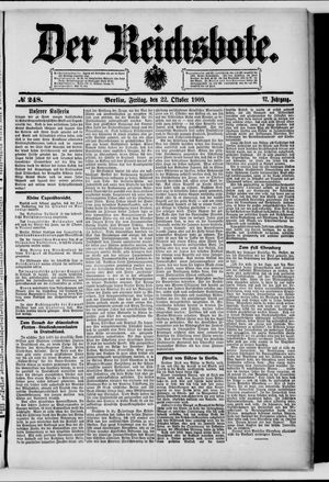Der Reichsbote vom 22.10.1909