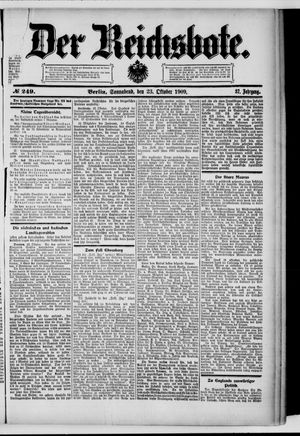 Der Reichsbote vom 23.10.1909