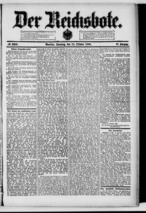 Der Reichsbote vom 24.10.1909