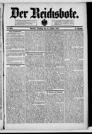 Der Reichsbote vom 26.10.1909