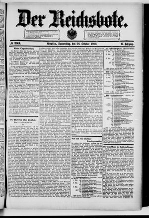 Der Reichsbote vom 28.10.1909