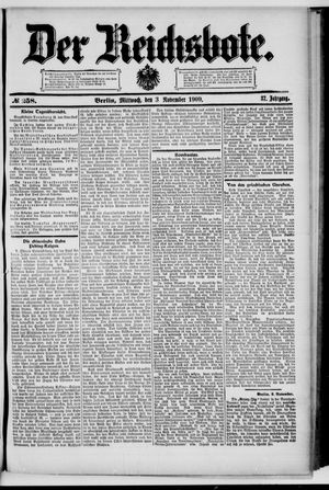 Der Reichsbote vom 03.11.1909