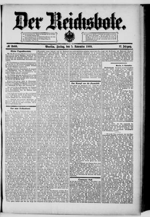 Der Reichsbote vom 05.11.1909