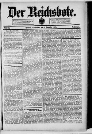 Der Reichsbote vom 06.11.1909