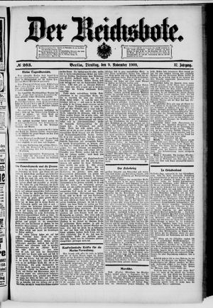 Der Reichsbote vom 09.11.1909