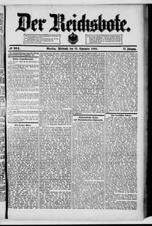 Der Reichsbote vom 10.11.1909