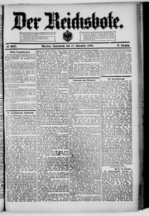 Der Reichsbote vom 13.11.1909