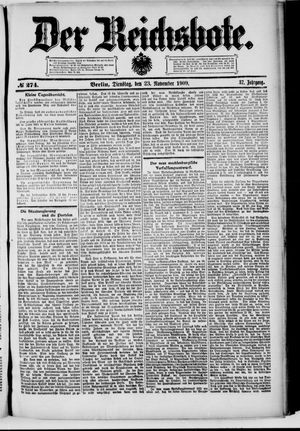Der Reichsbote vom 23.11.1909