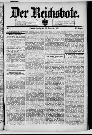 Der Reichsbote vom 26.11.1909