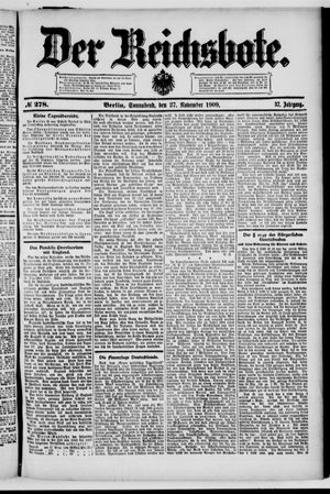 Der Reichsbote vom 27.11.1909
