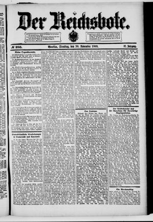 Der Reichsbote vom 30.11.1909
