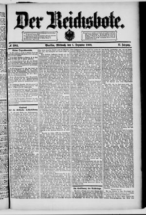 Der Reichsbote vom 01.12.1909