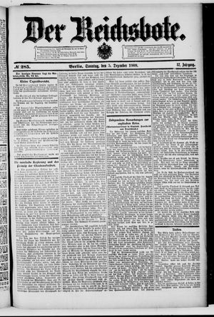Der Reichsbote vom 05.12.1909