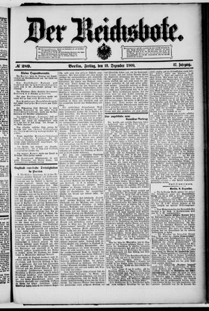Der Reichsbote vom 10.12.1909